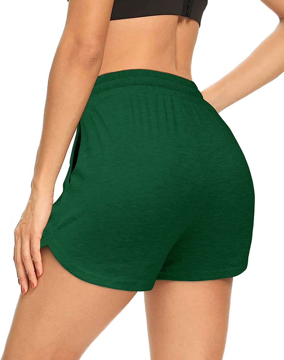 OFEEFAN Womens Athletic Shorts Running Dolphin Shorts with Pockets and Drawstring Apparel & Accessories > Clothing > Shorts Kylie Max   