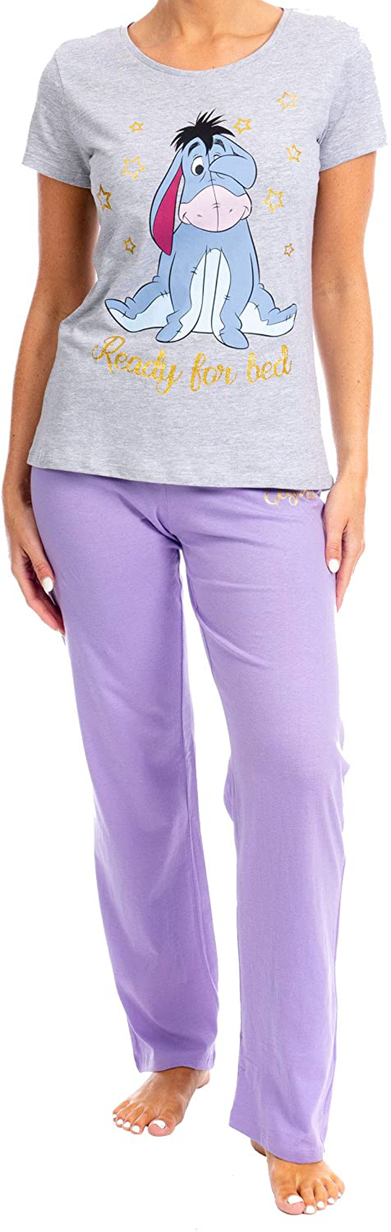 Disney Womens' Eeyore Pajamas Apparel & Accessories > Clothing > Sleepwear & Loungewear > Pajamas Disney Large  