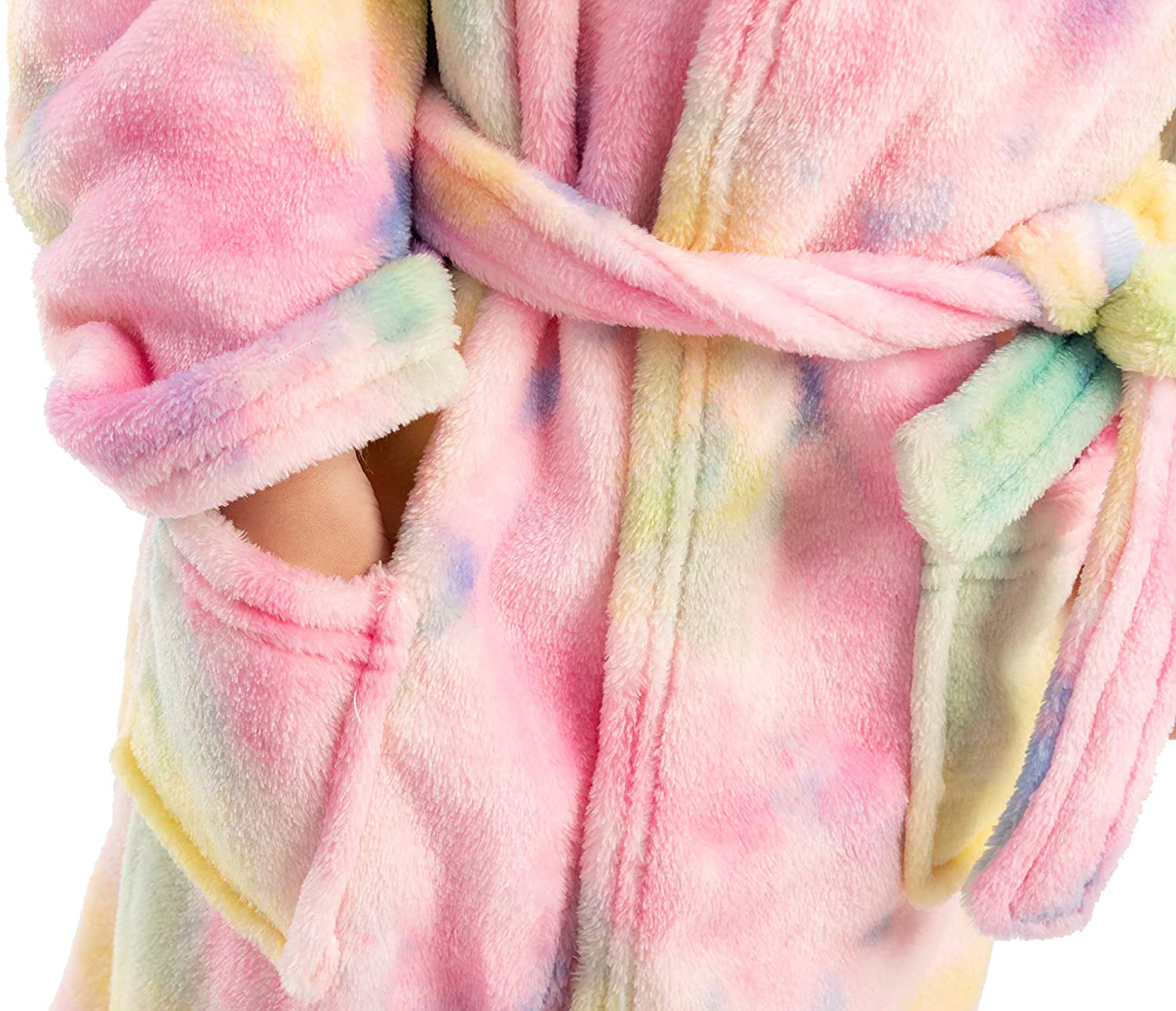 Unicorn Hooded Bathrobe Sleepwear with Blindfold, Bag, Slippers and Headband Apparel & Accessories > Clothing > Sleepwear & Loungewear > Robes Kylie Max   