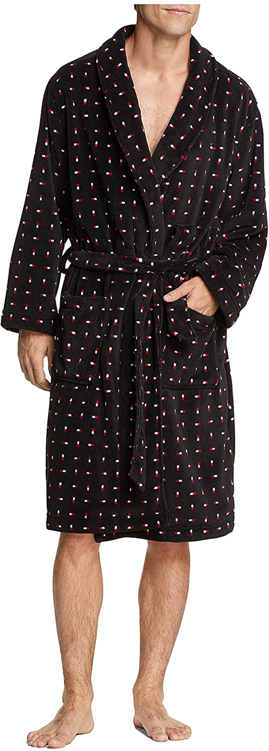 Tommy Hilfiger Mens Plush Robe Apparel & Accessories > Clothing > Sleepwear & Loungewear > Robes Kylie Max   