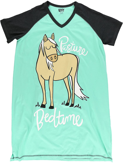 Lazy One V-Neck Nightshirts for Women, Farm Animal Designs Apparel & Accessories > Clothing > Sleepwear & Loungewear > Nightgowns Kylie Max   
