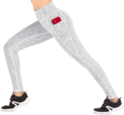 Heathyoga Yoga Pants for Women with Pockets High Waisted Leggings with Pockets for Women Workout Leggings for Women Apparel & Accessories > Clothing > Underwear & Socks > Shapewear Heathyoga Space Dye White X-Large 