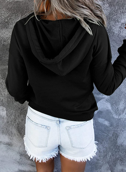 Ezymall Womens Casual Hoodies Pullover Tops Drawstring Long Sleeve Sweatshirts Fall Clothes with Pocket Apparel & Accessories > Clothing > Activewear Kylie Max   