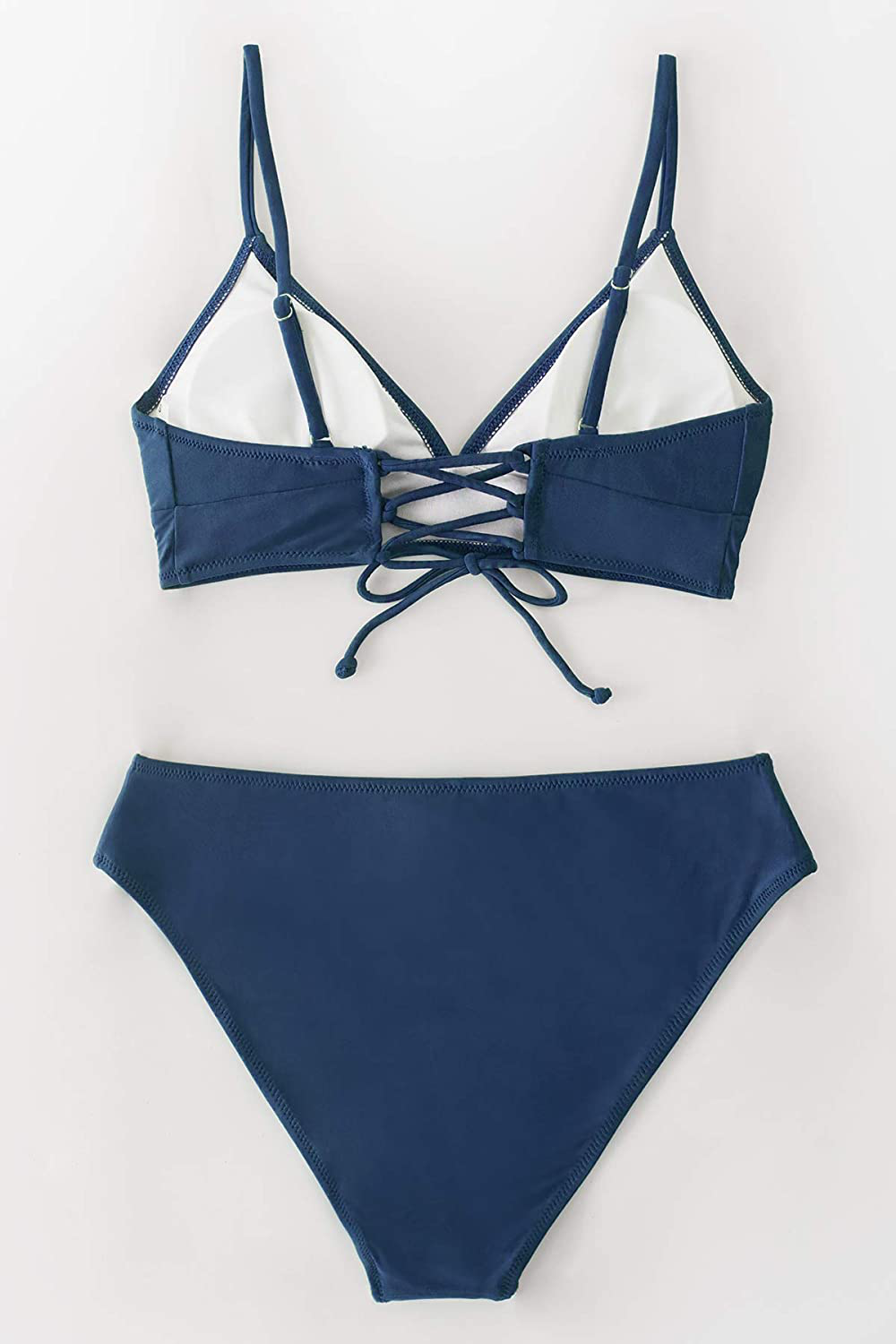 CUPSHE Women's Bikini Triangle Sexy Solid Two Piece Bathing Suit Apparel & Accessories > Clothing > Swimwear CUPSHE   