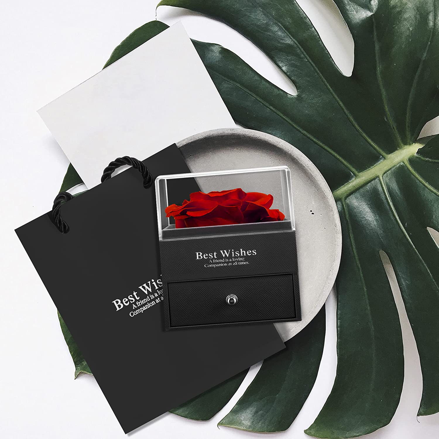 Preserved Real Rose with Angel Wings Necklaces for Women Enchanted Rose Flower Gifts for Mom Her Girlfriend Gifts Wife On Birthday Gifts for Women Anniversary Christmas Mothers Valentines Day (Red) Arts & Entertainment > Party & Celebration > Gift Giving NEWNOVE   