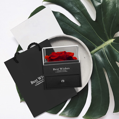 Preserved Real Rose with Angel Wings Necklaces for Women Enchanted Rose Flower Gifts for Mom Her Girlfriend Gifts Wife On Birthday Gifts for Women Anniversary Christmas Mothers Valentines Day (Red) Arts & Entertainment > Party & Celebration > Gift Giving NEWNOVE   