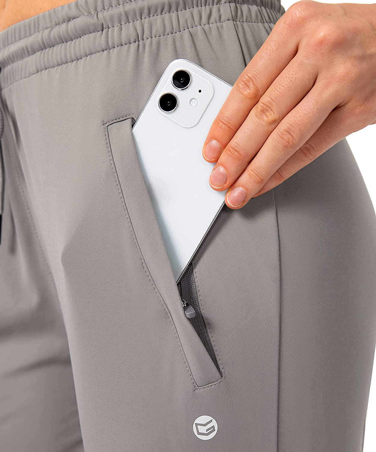 G Gradual Women'S Joggers Pants with Zipper Pockets Tapered Running Sweatpants for Women Lounge, Jogging Apparel & Accessories > Clothing > Activewear Kylie Max   
