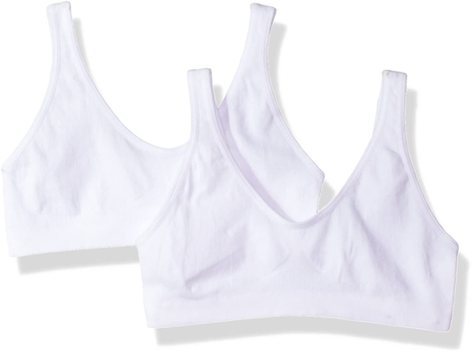 Hanes Big Girls Seamless Comfortflex Fit Cozy Pullover Bra 2-Pack Apparel & Accessories > Clothing > Underwear & Socks > Bras Kylie Max   