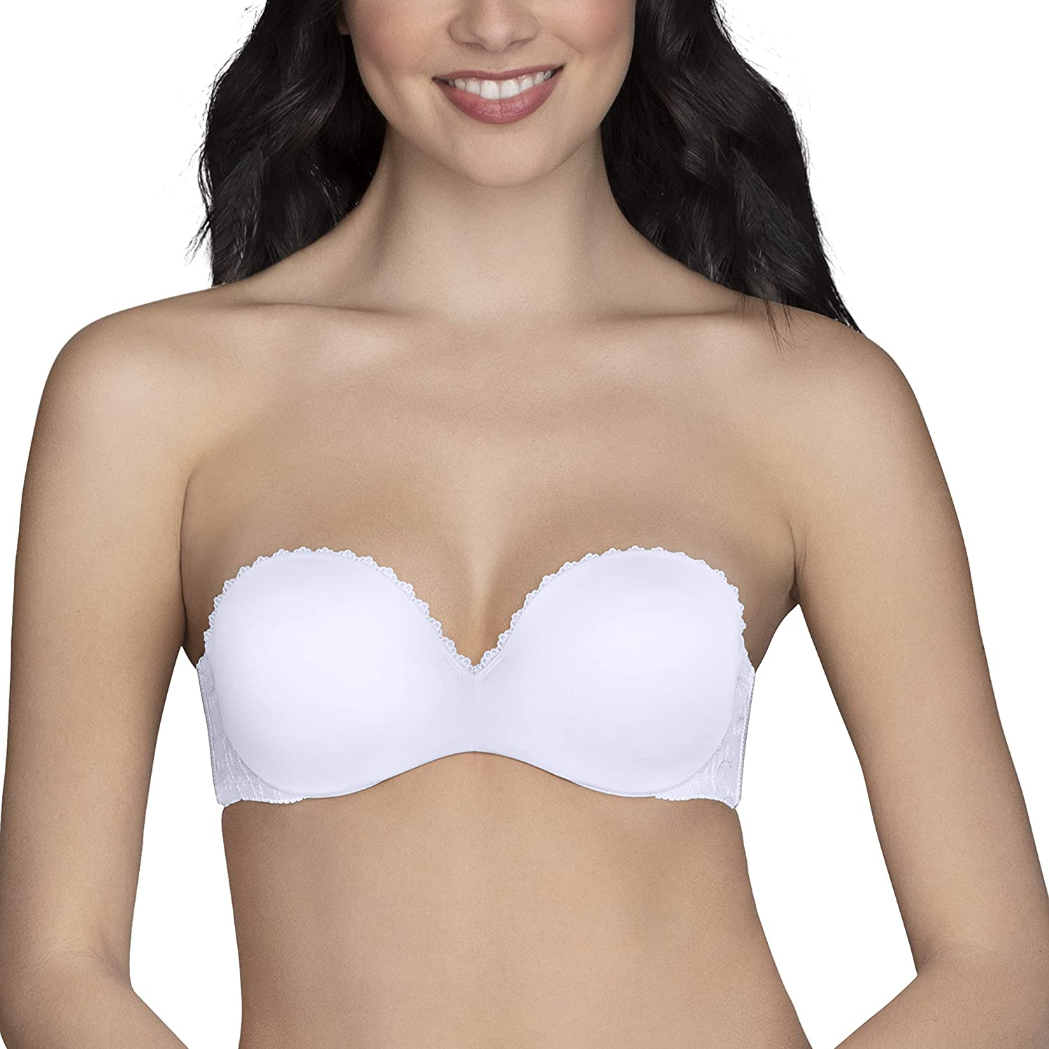 Vanity Fair Women's Padded Convertible Push Up Bras (32A - 38D) Apparel & Accessories > Clothing > Underwear & Socks > Bras Vanity Fair White Strapless 34A