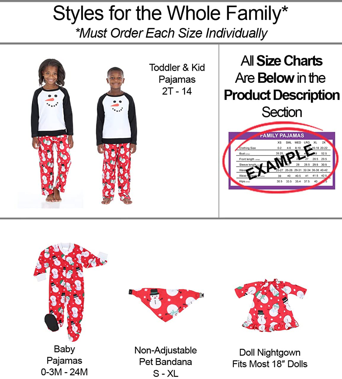 Our Family Pjs Matching Family Red Christmas Pajama Sets Apparel & Accessories > Clothing > Sleepwear & Loungewear > Pajamas Kylie Max   