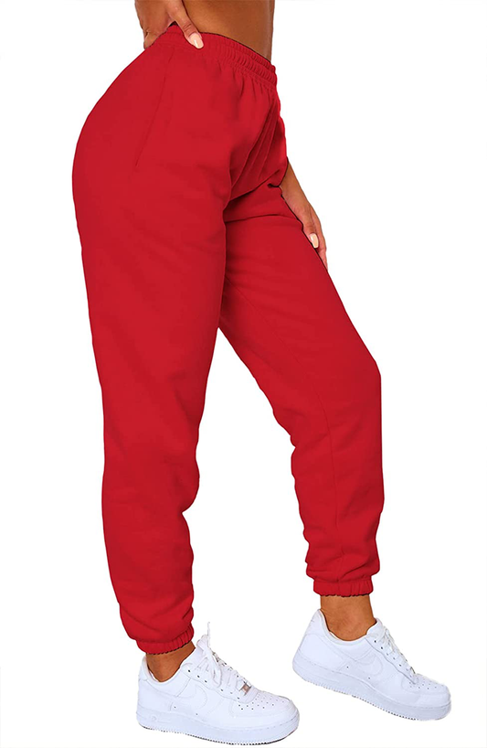 URBEARTH Womens Casual Comfy Sweatpants High Waisted Drawstring Sweat Pants Winter Cinch Bottom Joggers with Pocket Apparel & Accessories > Clothing > Activewear Kylie Max   