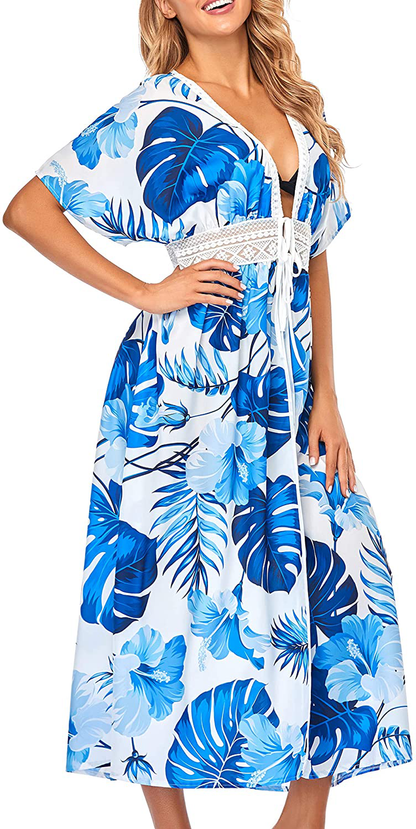 Wander Agio Womens Bikini Cover Ups Beach Coverup Swimsuits Sunscreen Long Top Apparel & Accessories > Clothing > Swimwear Kylie Max   