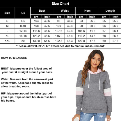 FINWANLO Hoodies for Women Casual Long Sleeve Tops Fleece Pullover Hooded Sweatshirts Jacket with Pockets Apparel & Accessories > Clothing > Activewear Kylie Max   