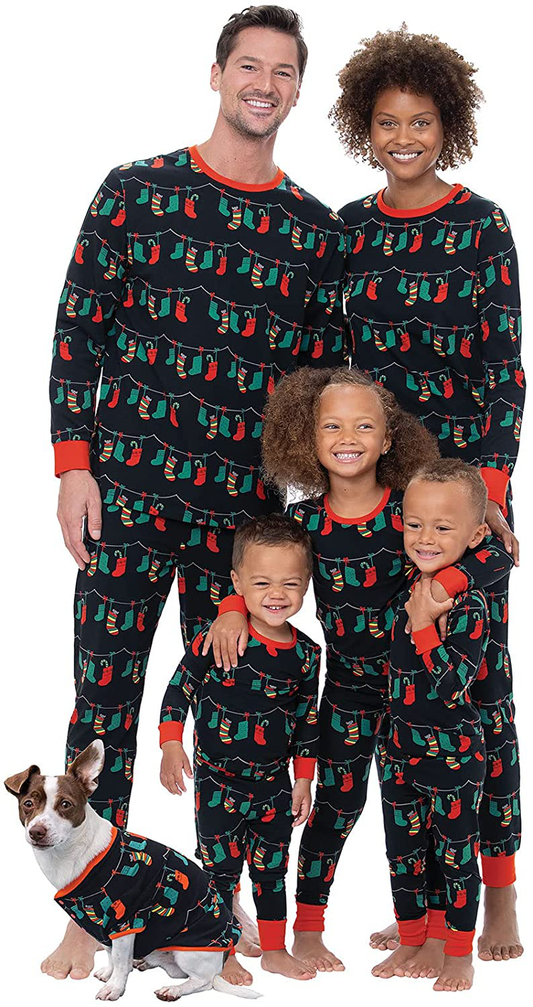 Pajamagram Matching Christmas Pjs for Family, Christmas Lights Apparel & Accessories > Clothing > Sleepwear & Loungewear > Pajamas Kylie Max   