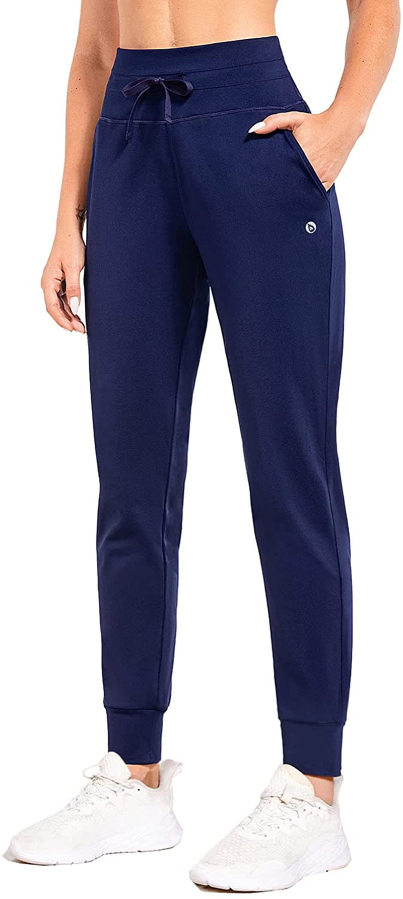 BALEAF Women'S Fleece Lined Pants Water Resistant Sweatpants High Waisted Thermal Joggers Winter Running Hiking Pockets Apparel & Accessories > Clothing > Activewear Kylie Max   