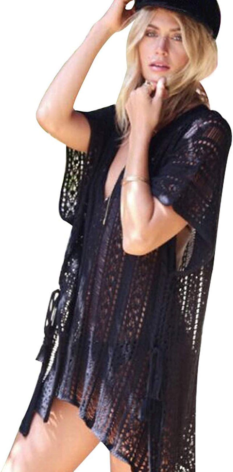 Shermie Swimsuit Cover Ups for Women V Neck Loose Beach Bikini Bathing Suit Cover Up Apparel & Accessories > Clothing > Swimwear Kylie Max   