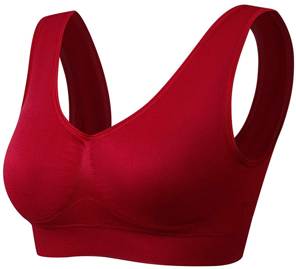 Vermilion Bird Women'S 3 Pack Seamless Comfortable Sports Bra with Removable Pads Apparel & Accessories > Clothing > Underwear & Socks > Bras Kylie Max   