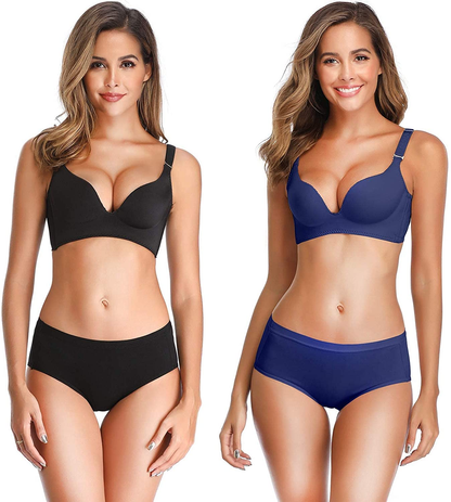 OLIKEME Womens Underwear Mid Waist Full Coverage Breathable Cotton Ladies Briefs Hipster Panties for Women Apparel & Accessories > Clothing > Underwear & Socks > Underwear OLIKEME   