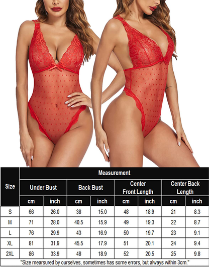 Avidlove Women Teddy Lingerie One Piece Bodysuit Lingerie Apparel & Accessories > Clothing > Underwear & Socks > Lingerie Avidlove   