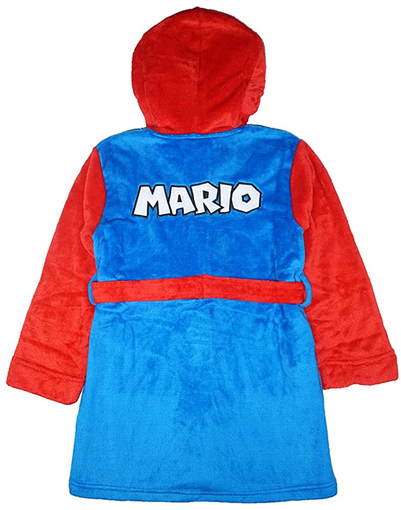 SUPER MARIO Boys Costume Plush Robe Apparel & Accessories > Clothing > Sleepwear & Loungewear > Robes Kylie Max   