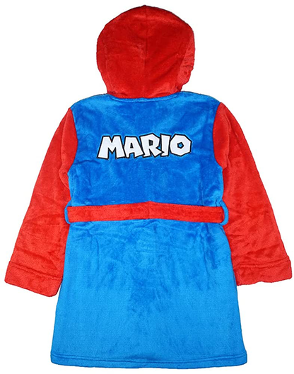 SUPER MARIO Boys Costume Plush Robe Apparel & Accessories > Clothing > Sleepwear & Loungewear > Robes Kylie Max   