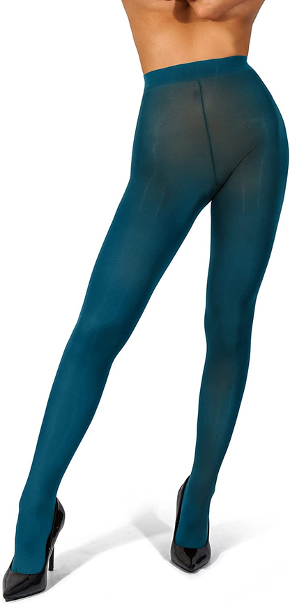 Sofsy Opaque Microfibre Tights for Women - Invisibly Reinforced - Footed Pantyhose High Waist for Women 40Den [Made in Italy] Apparel & Accessories > Clothing > Underwear & Socks > Shapewear KYLIE MAX   