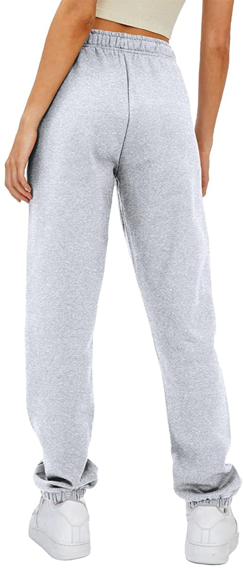 AUTOMET Women’S Winter Baggy Fleece Sweatpants High Waisted Joggers Pants Athletic Lounge Leggings with Pockets Apparel & Accessories > Clothing > Activewear Kylie Max   