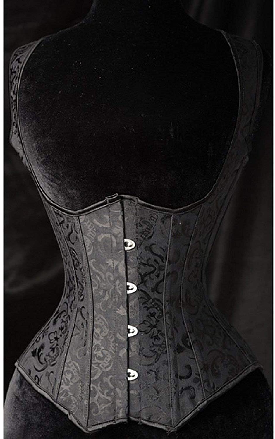 SHAPERX Women'S Steel Boned Steampunk Tesla Underbust Corset Vest Waist Training Corsets Vest Apparel & Accessories > Clothing > Underwear & Socks > Lingerie SHAPERX   