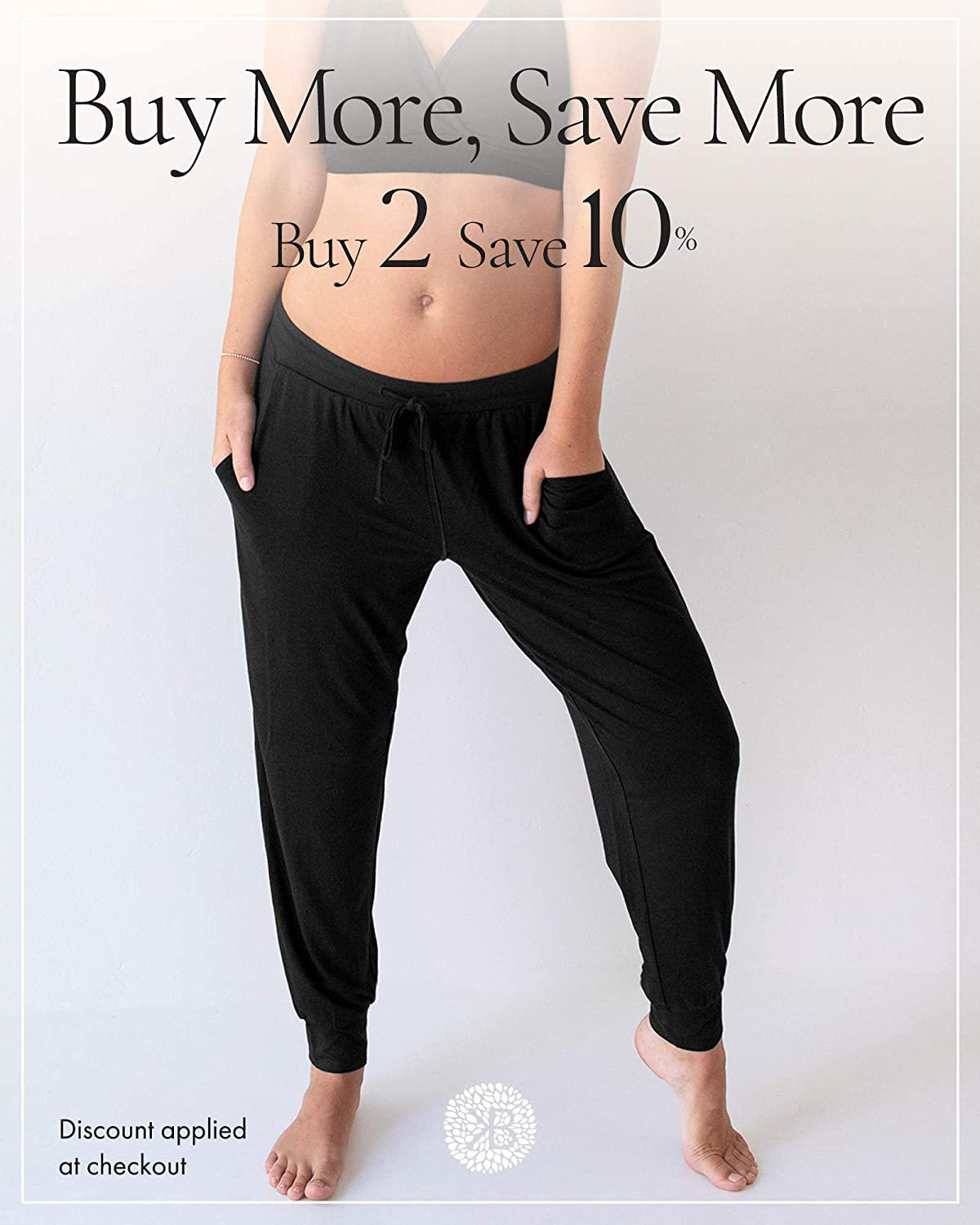 Kindred Bravely Everyday Maternity Joggers/Lounge Pants for Women Apparel & Accessories > Clothing > Activewear Kylie Max   