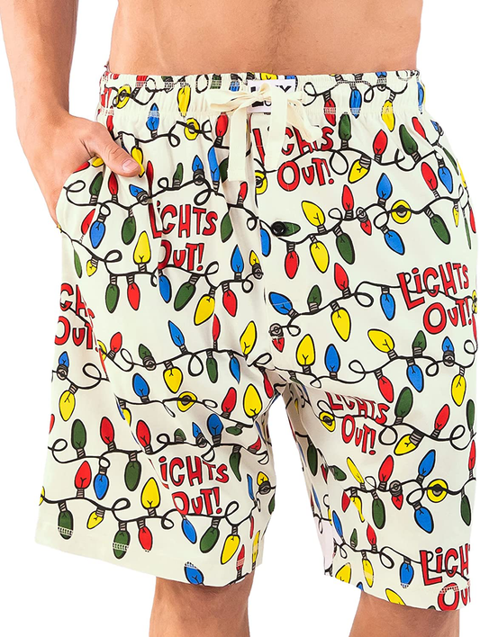 Lazy One Pajama Shorts for Men, Men'S Separate Bottoms, Cotton Loungewear Apparel & Accessories > Clothing > Sleepwear & Loungewear > Pajamas Kylie Max   