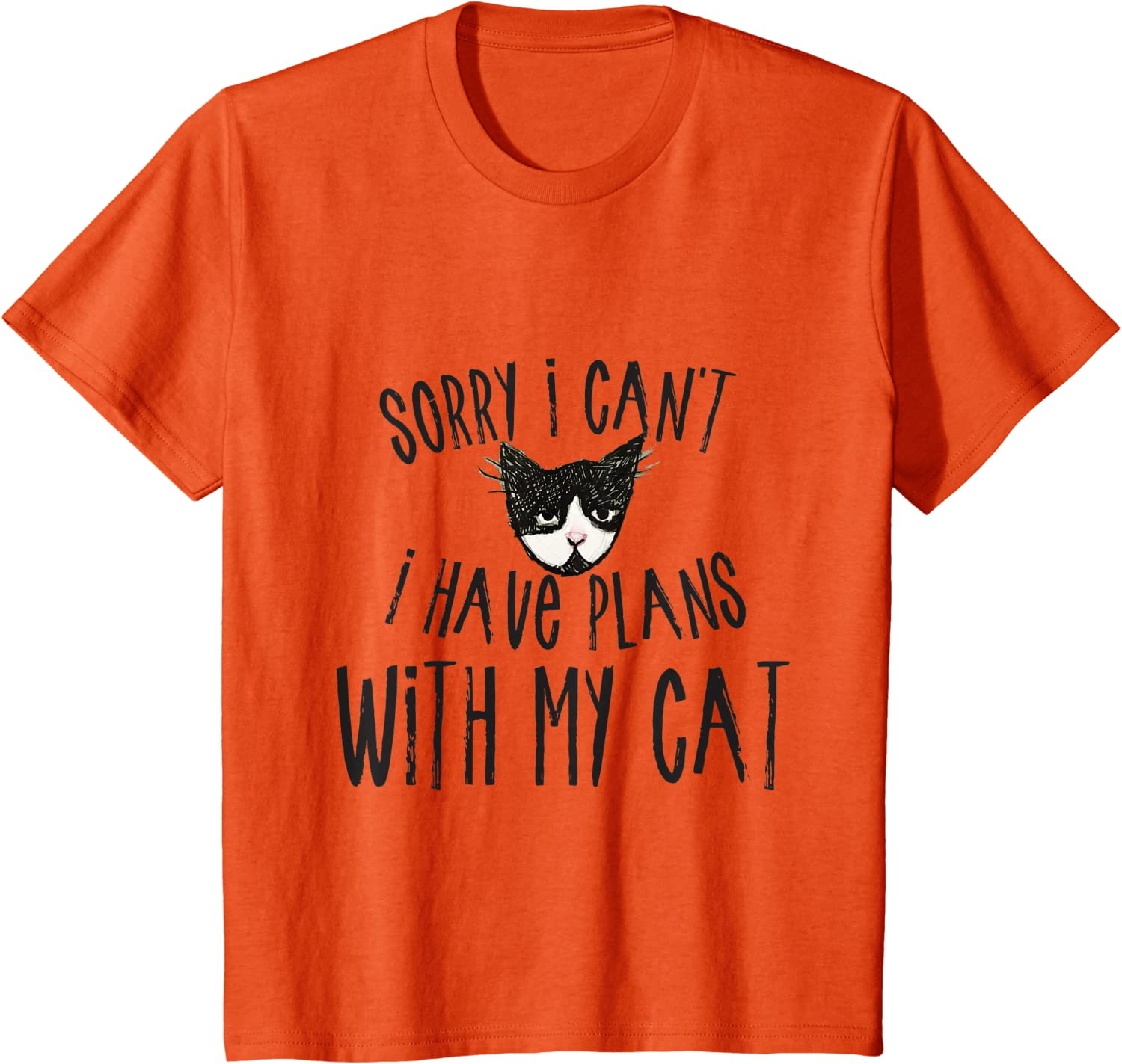Sorry I can't I have plans with my Cat T-Shirt Arts & Entertainment > Party & Celebration > Gift Giving Caterpillar Orange Youth Kids 8