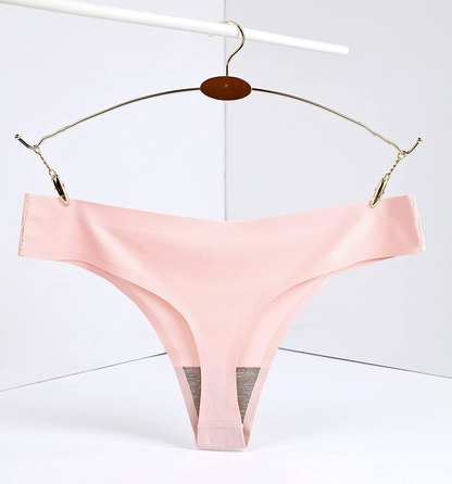 CRISAN Seamless Thongs for Women Nylon No Show Thong Underwear Women 6 Pack Apparel & Accessories > Clothing > Underwear & Socks > Underwear CRISAN   