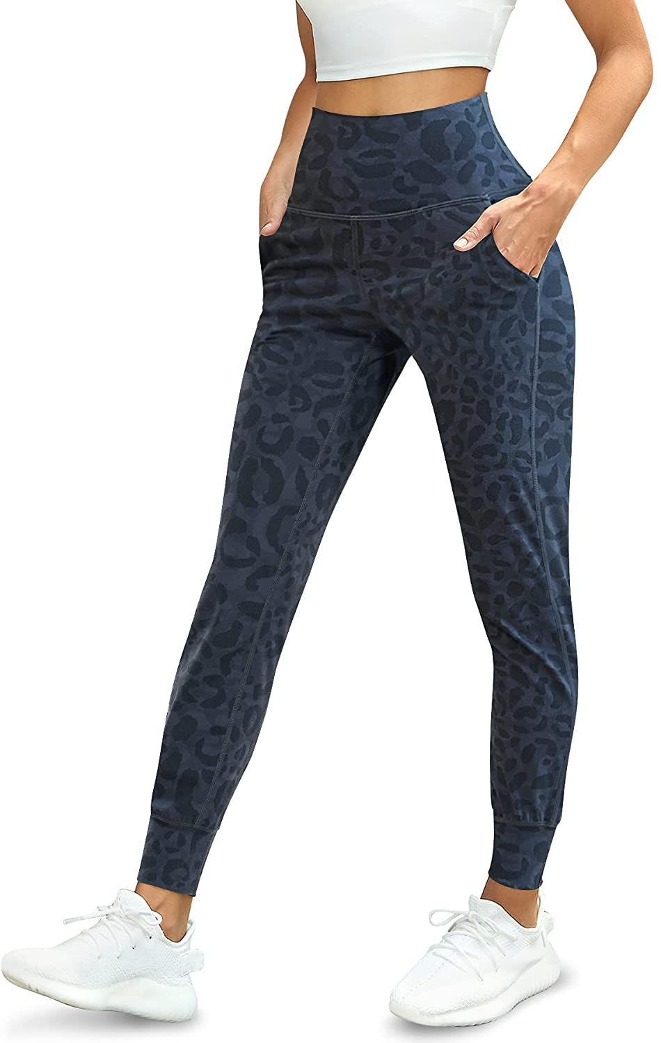 Likeonce Women'S Joggers Sweatpants High Waist Activewear Jogger Pants Casual Lounge Pants Workout Yoga Leggings with Pockets Apparel & Accessories > Clothing > Activewear Kylie Max   