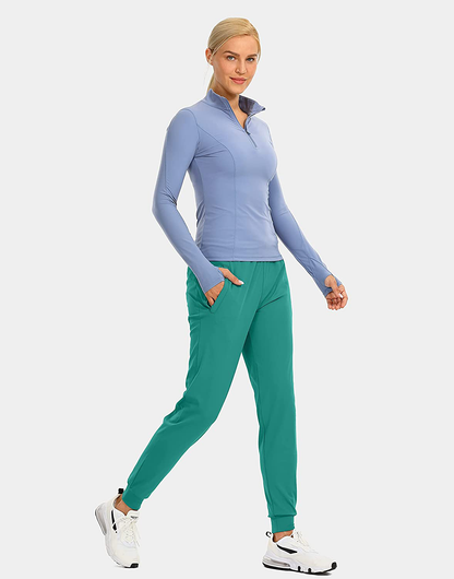 G Gradual Women'S Joggers Pants with Zipper Pockets Tapered Running Sweatpants for Women Lounge, Jogging Apparel & Accessories > Clothing > Activewear Kylie Max   