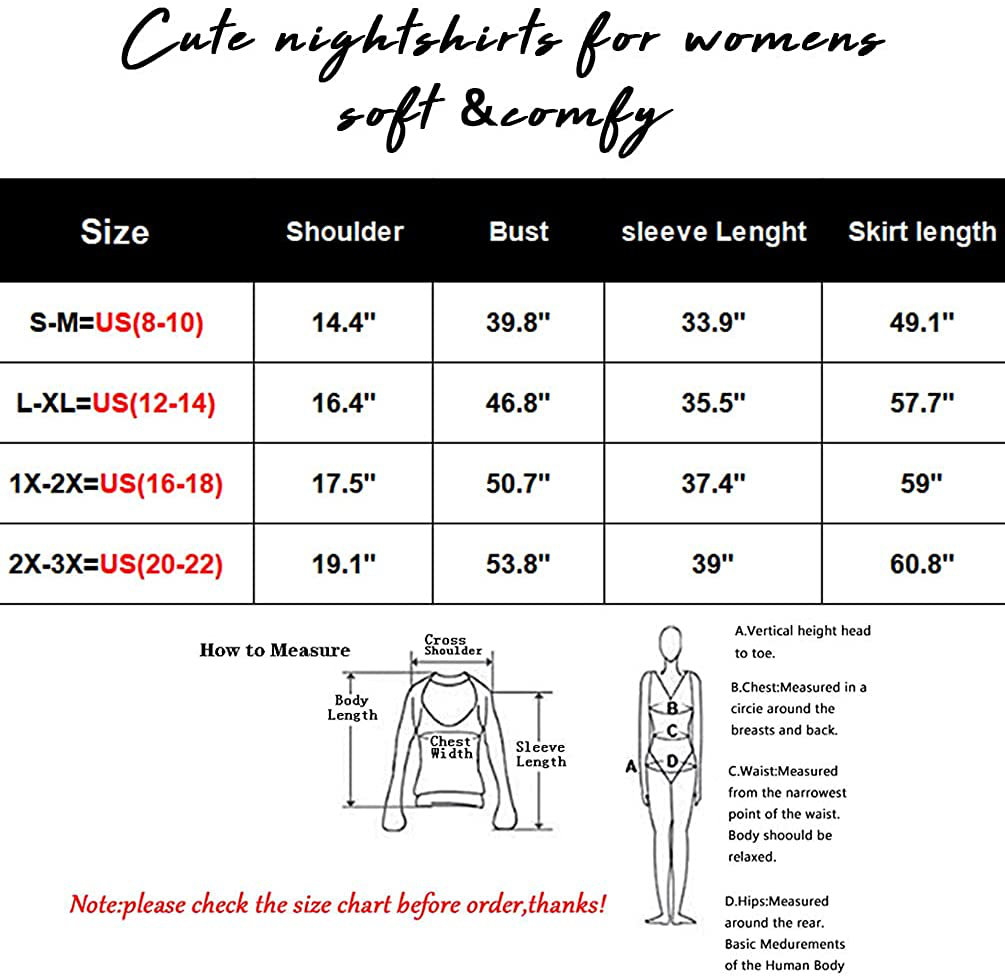 ENJOYNIGHT Sleepwear Women'S Nightgown Printed Sleep Shirt Short Sleeve Sleep Tee Cotton Nightshirt Apparel & Accessories > Clothing > Sleepwear & Loungewear > Nightgowns Kylie Max   