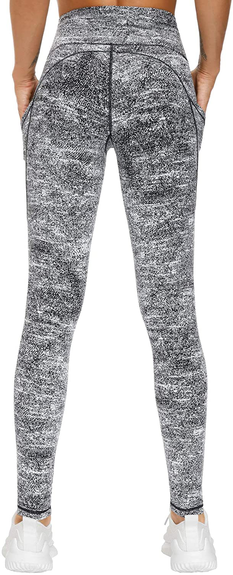 THE GYM PEOPLE Thick High Waist Yoga Pants with Pockets, Tummy Control Workout Running Yoga Leggings for Women Apparel & Accessories > Clothing > Activewear THE GYM PEOPLE   