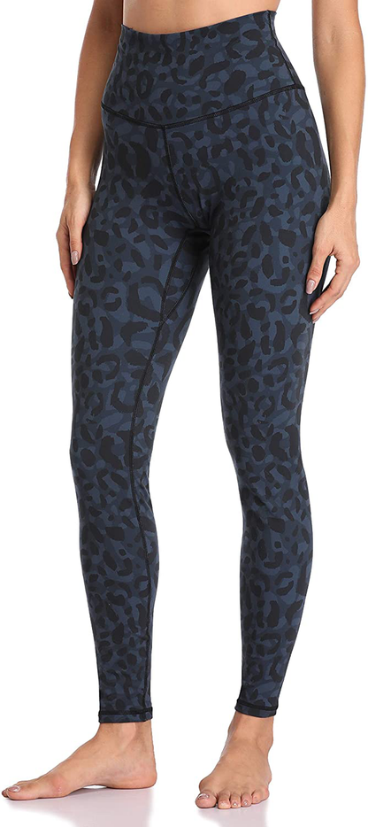Colorfulkoala Women's High Waisted Pattern Leggings Full-length Yoga Pants Apparel & Accessories > Clothing > Activewear Colorfulkoala Cyan Leopard X-Small 
