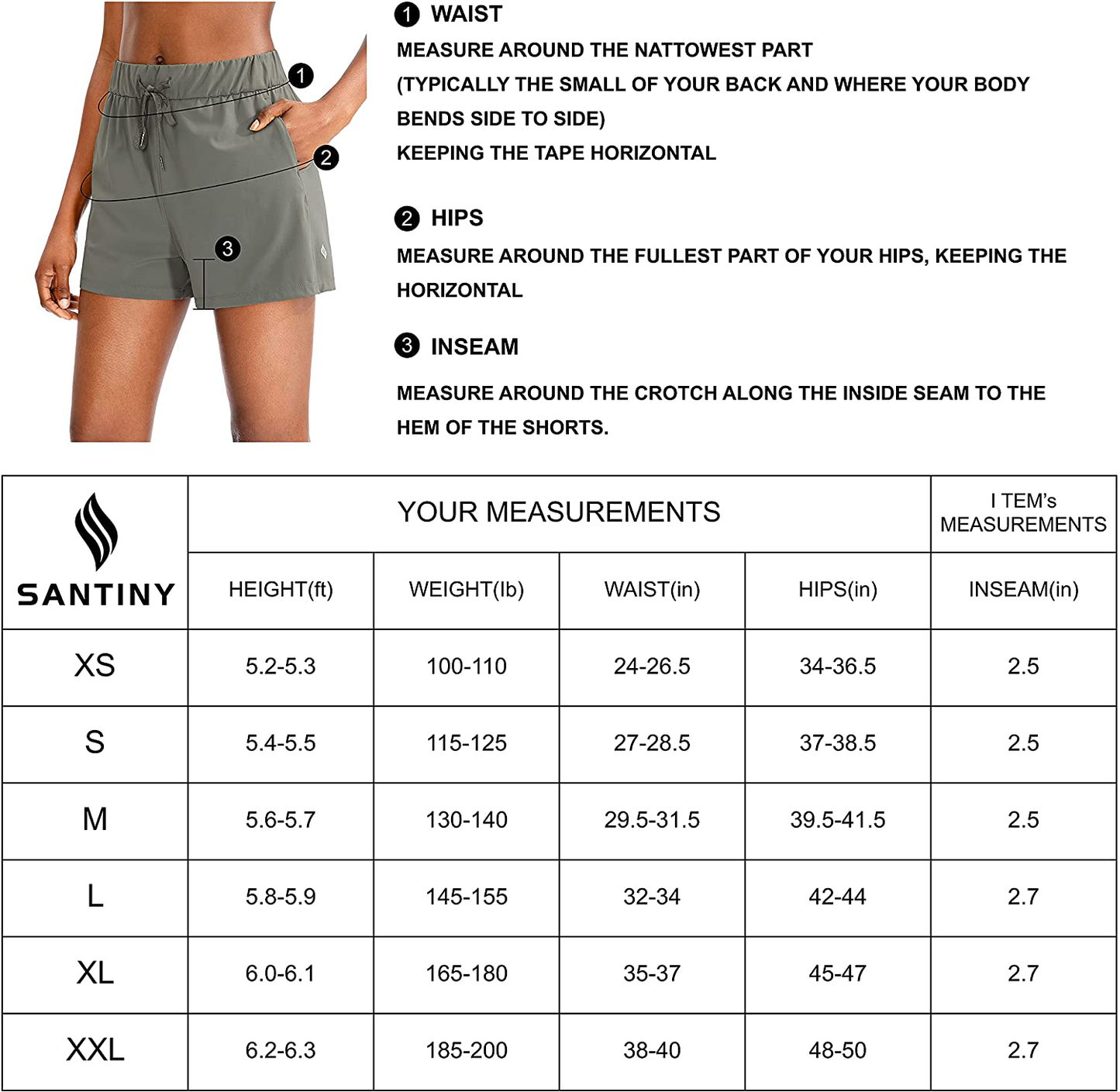 SANTINY Women'S Lounge Shorts 2.5'' Comfy Workout Hiking Athletic Running Casual Shorts for Women with Pockets Apparel & Accessories > Clothing > Shorts Kylie Max   
