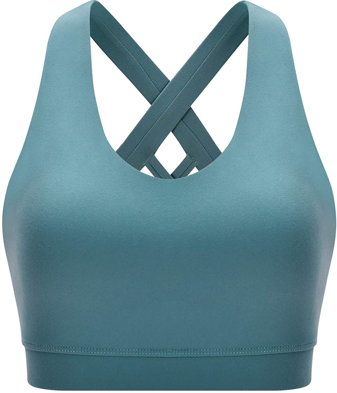RUNNING GIRL Sports Bra for Women, Criss-Cross Back Padded Strappy Sports Bras Medium Support Yoga Bra with Removable Cups Apparel & Accessories > Clothing > Underwear & Socks > Bras Kylie Max   
