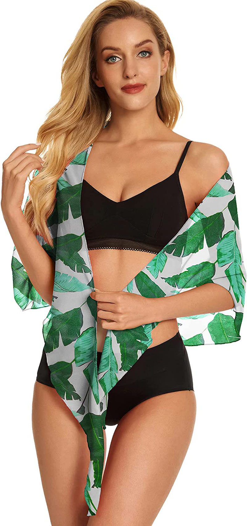 Swimsuit Coverups for Women Sarong Beach Bikini Wrap Sheer Short Skirt Chiffon Scarf for Swimwear Apparel & Accessories > Clothing > Swimwear Kylie Max   