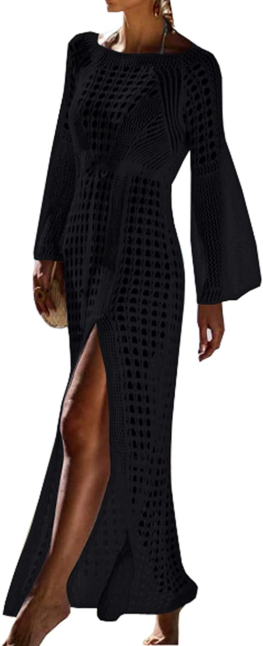 Wander Agio Beach Tops Sexy Floral Cover Dresses Bikini Cover-Ups Net Long Skirt Apparel & Accessories > Clothing > Swimwear Kylie Max   