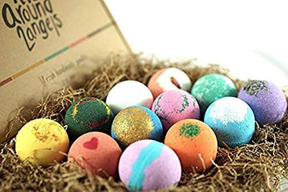 LifeAround2Angels Bath Bombs Gift Set 12 USA made Fizzies, Shea & Coco Butter Dry Skin Moisturize, Perfect for Bubble & Spa Bath. Handmade Birthday Mothers day Gifts idea For Her/Him, wife, girlfriend Arts & Entertainment > Party & Celebration > Gift Giving Lifearound2angels   