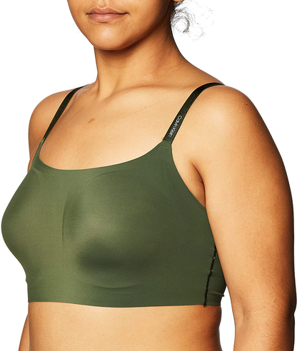 Calvin Klein Women'S Invisibles Comfort Seamless Adjustable Skinny Strap Bralette Bra Apparel & Accessories > Clothing > Underwear & Socks > Bras Kylie Max   