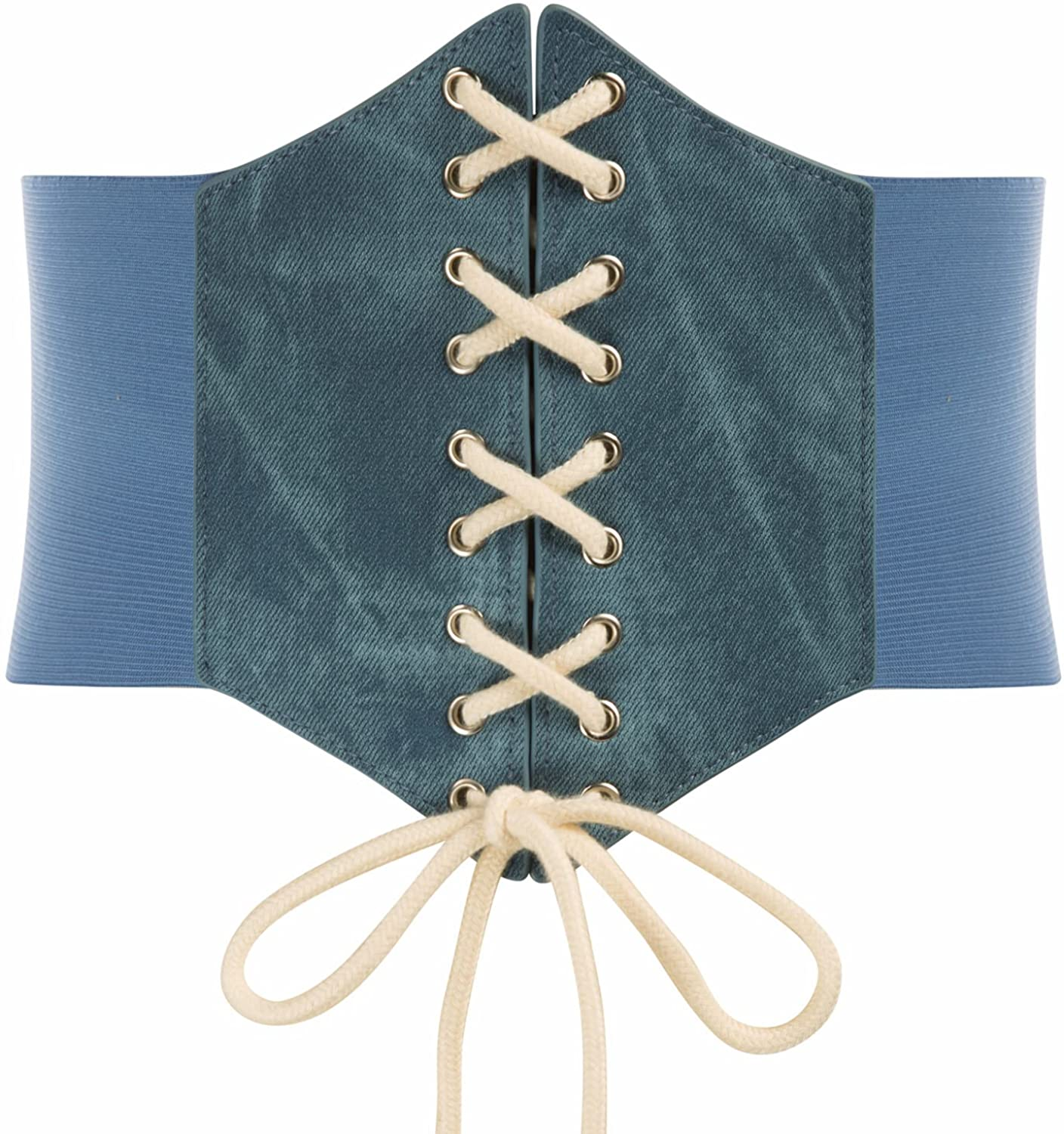 GRACE KARIN Lace-Up Cinch Belt Tied Corset Elastic Waist Belt Apparel & Accessories > Clothing Accessories > Belts GRACE KARIN   