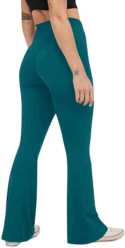 Burband Womens Bootcut Yoga Pants Tummy Control Non See through High Waisted Lounge Pants Bootleg Work Pants Dress Pants Apparel & Accessories > Clothing > Underwear & Socks > Shapewear Burband   