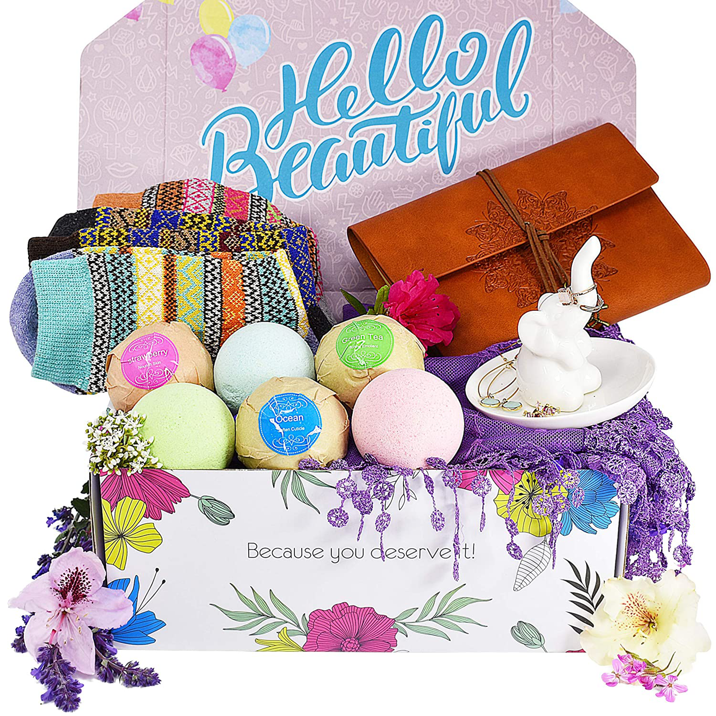 VINAKAS Gift Baskets for Women - This gift set for women contains12 Luxurious items. One of the Best Gifts for Her you'll be able to find - This unique Birthday Gifts for Women will surprise you. Arts & Entertainment > Party & Celebration > Gift Giving VINAKAS   