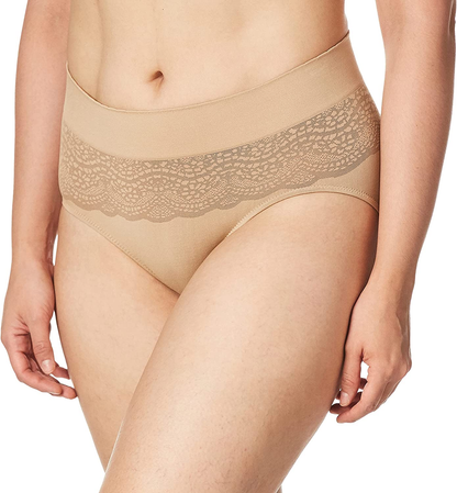 Warner'S Cloud 9 Seamless Hipster Apparel & Accessories > Clothing > Underwear & Socks > Underwear Warner's Toasted Almond Medium 