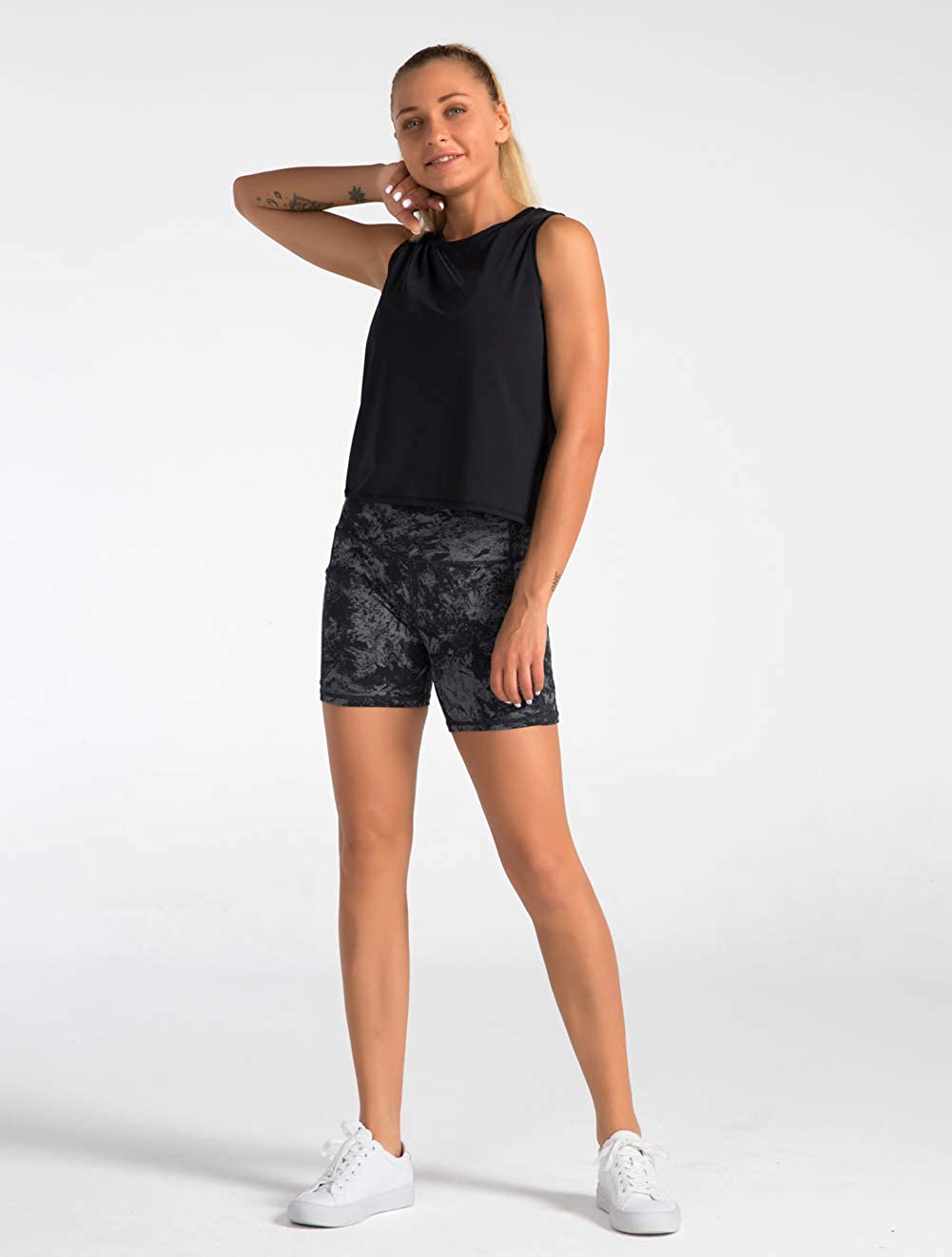 Dragon Fit High Waist Yoga Shorts for Women with 2 Side Pockets Tummy Control Running Home Workout Shorts Apparel & Accessories > Clothing > Shorts Kylie Max   