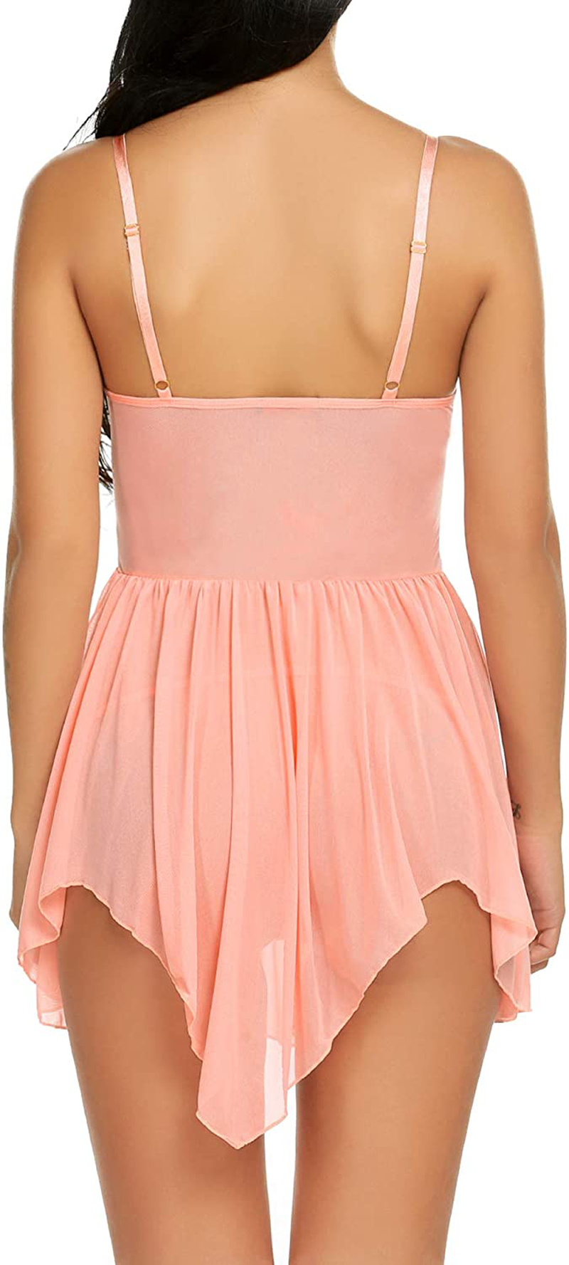 Avidlove Women Lingerie Lace Babydoll V Neck Sexy Sleepwear Strap Chemise Apparel & Accessories > Clothing > Underwear & Socks > Lingerie Kylie Max   