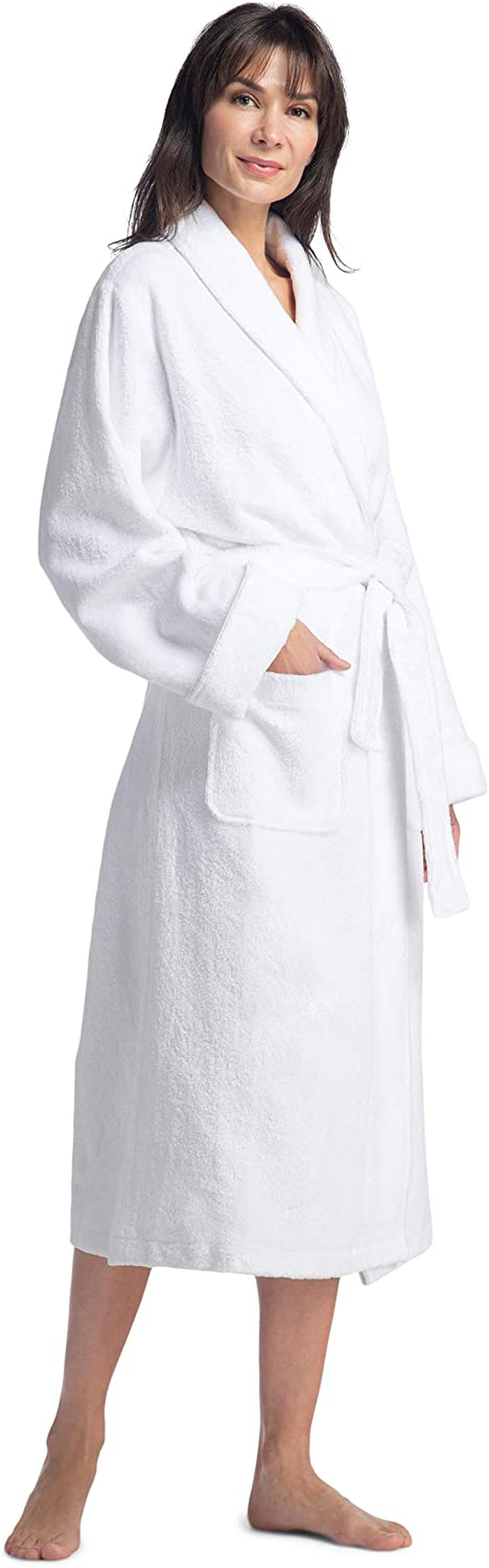 Fishers Finery Womens Premier Ecofabric Turkish Style Terry Spa Robe Ultra Plush Apparel & Accessories > Clothing > Sleepwear & Loungewear > Robes Kylie Max   